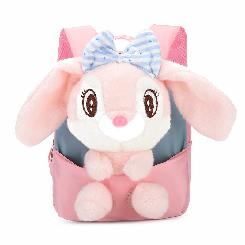 Children's Cute Rabbit Doll Creative Printing Children's Backpacks