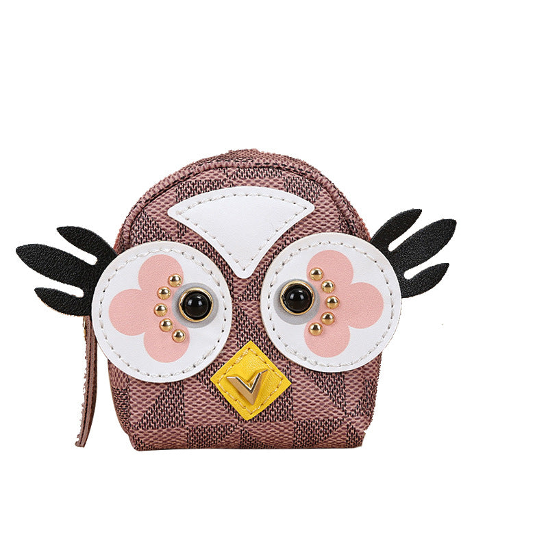 New Glamorous Versatile Cool Owl Headset Coin Purses