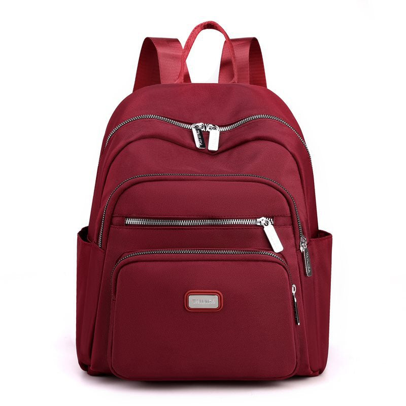 Women's Solid Color Simple Oxford Cloth Fashion Backpacks