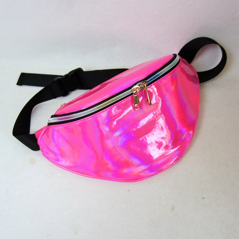 Women's Laser Magic Color Trend Reflective Transparent Waist Packs