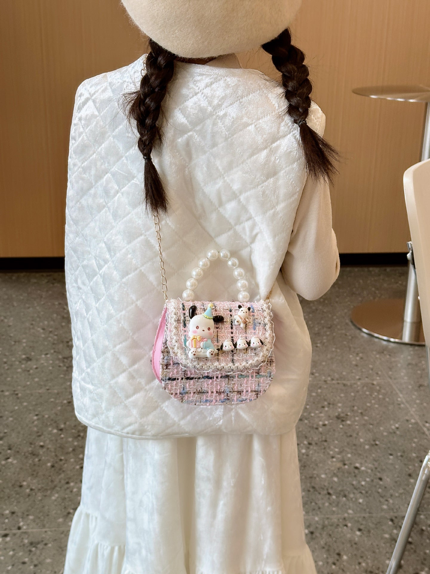 Children's Innovative Beautiful Pearl Cute Cartoon Children's Shoulder Bags