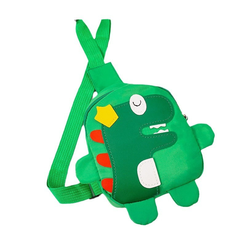 Cartoon Nylon Small Square Printable Dinosaur Children's Waist Packs