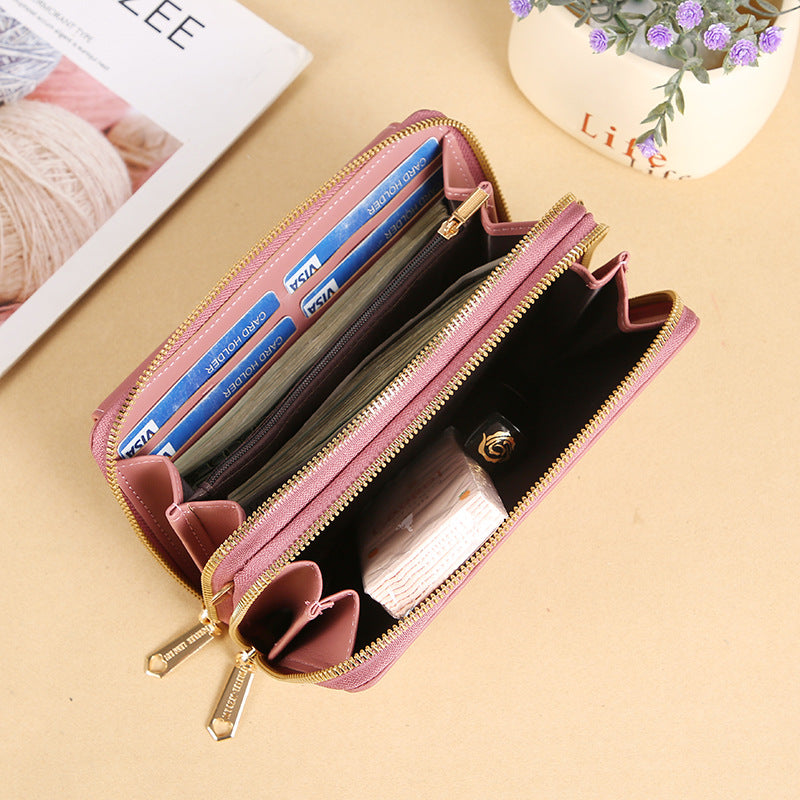 Women's Summer Fashion Versatile Large Capacity Double Phone Bags