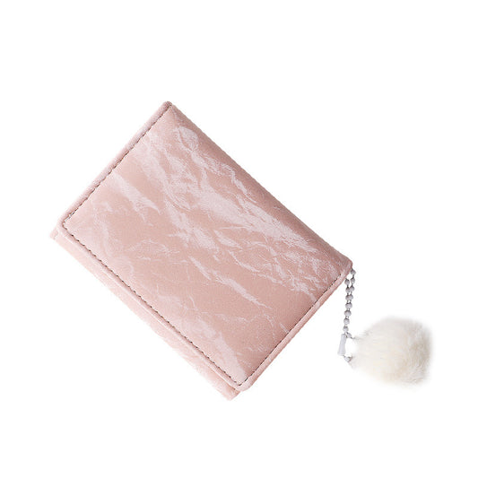 Female Niche Short Cute Fresh Folding Ladies Wallets