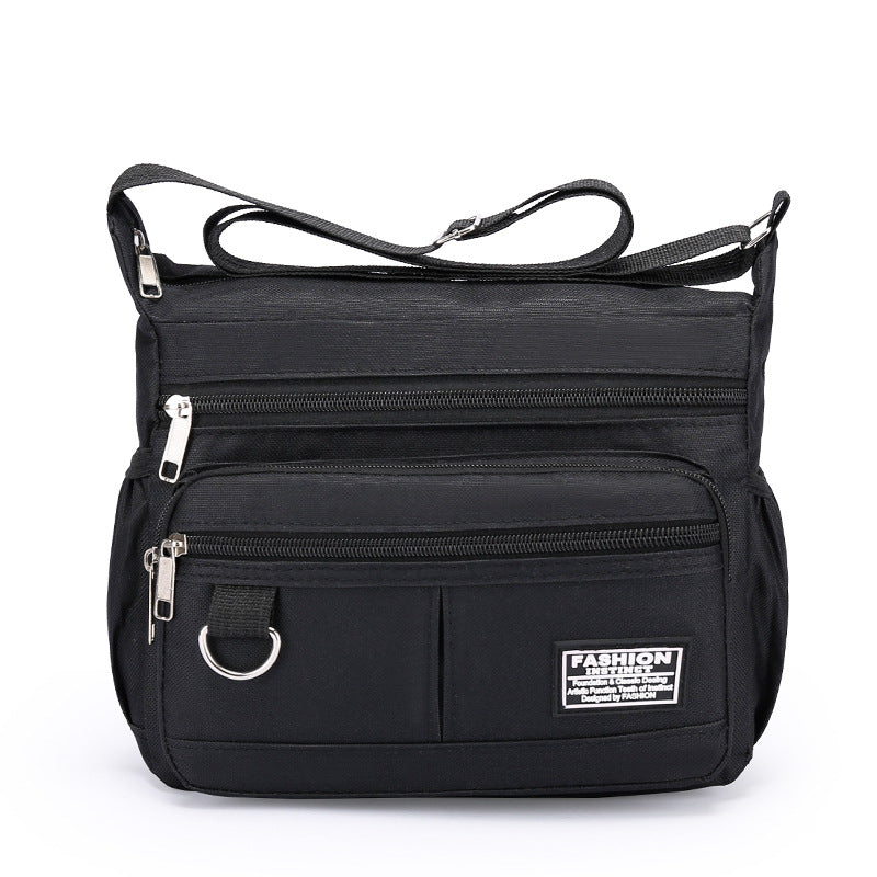 Men's Large Capacity Horizontal Zipper Stall Business Men's Messenger Bags