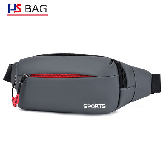 Waterproof Korean Style Large Capacity Personality Cash Leisure Men's Waist Packs