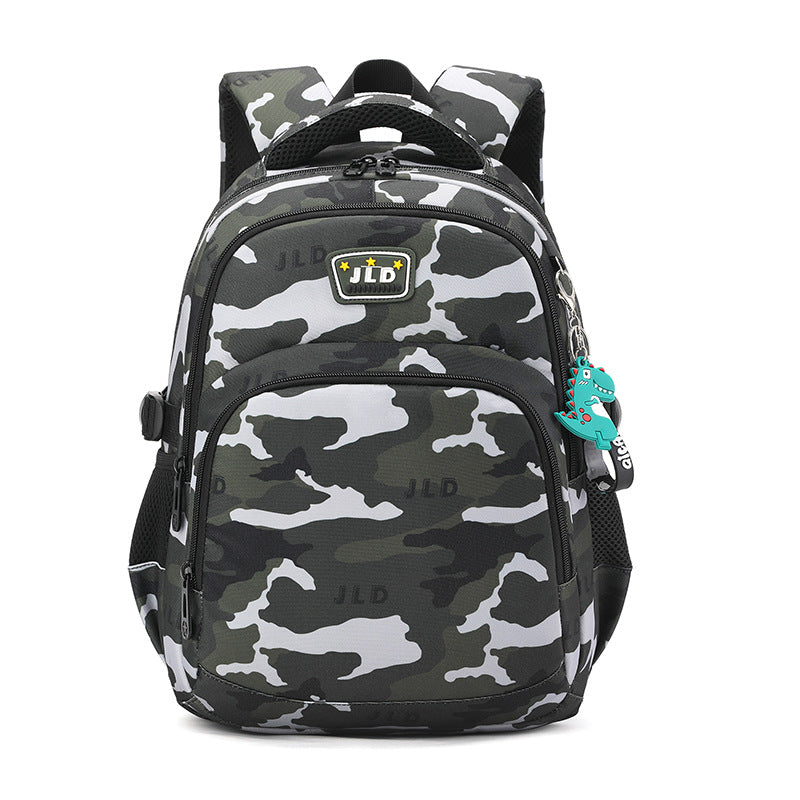 Primary Super Light Spine Protection Camouflage Elementary School Students' Schoolbags