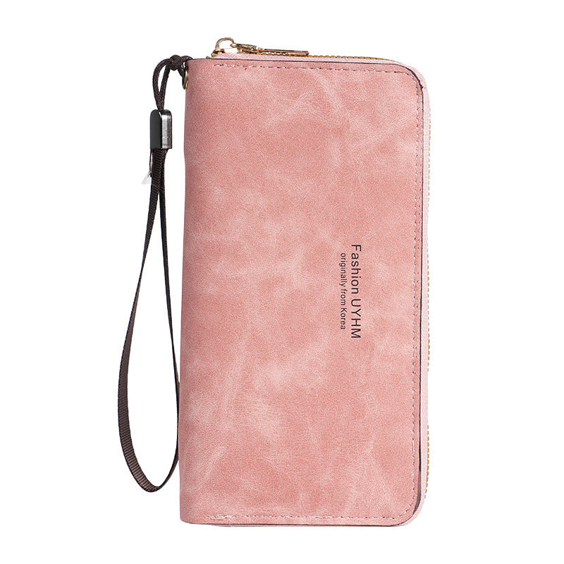 Pochette longue coréenne multifonctionnelle pour femmes, portefeuilles mobiles pour dames