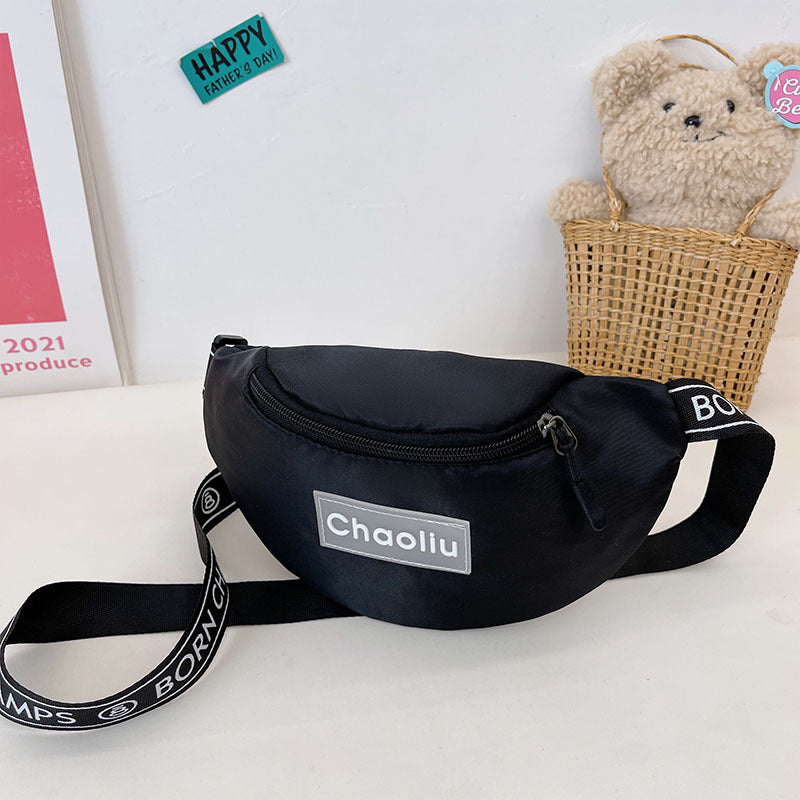 Children's Fashion Korean Candy Nylon Letter Cell Children's Waist Packs