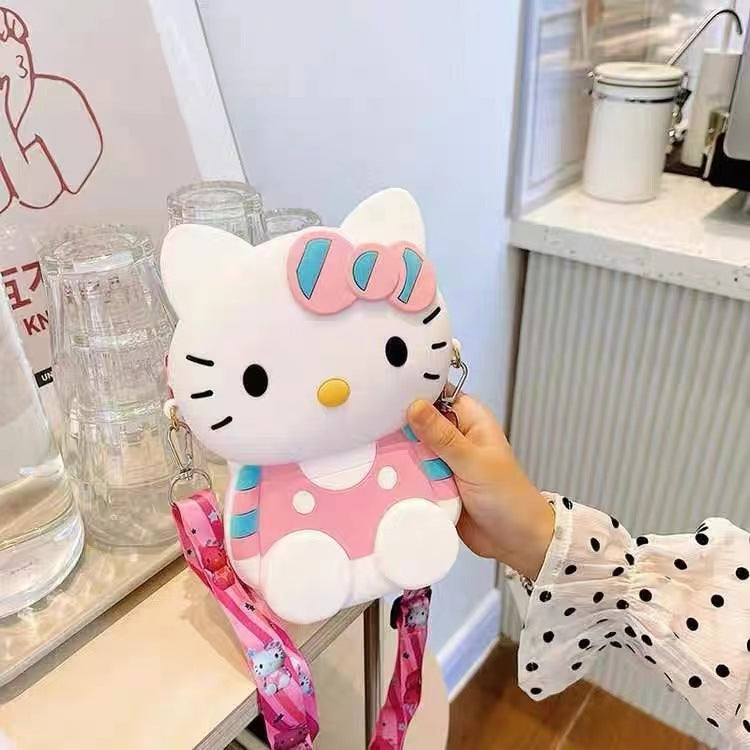 Large Mobile Silicone Cute Cat Cartoon Coin Purses