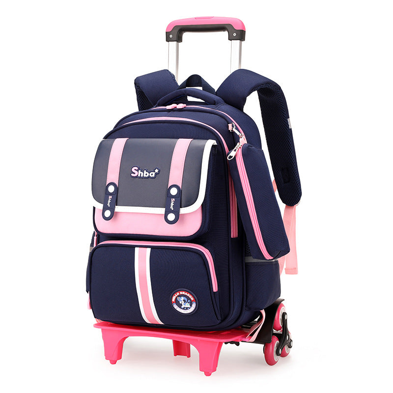 Children's Primary Grade Lightweight Burden Alleviation Spine Elementary School Students' Schoolbags