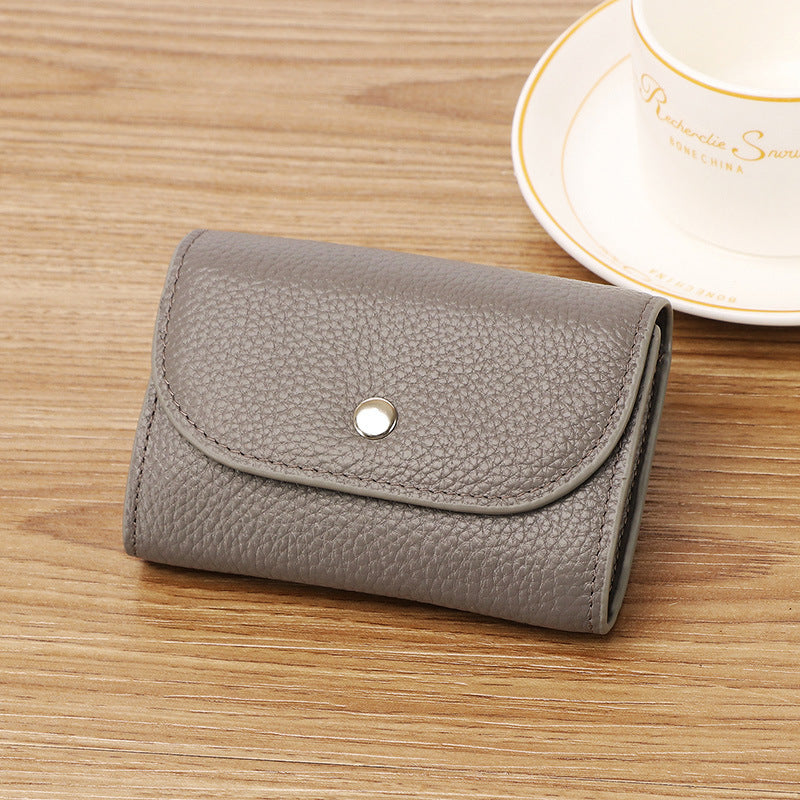 Women's & Men's Authentic Leather Tactile Feel Mini Small Soft Zero Coin Purses