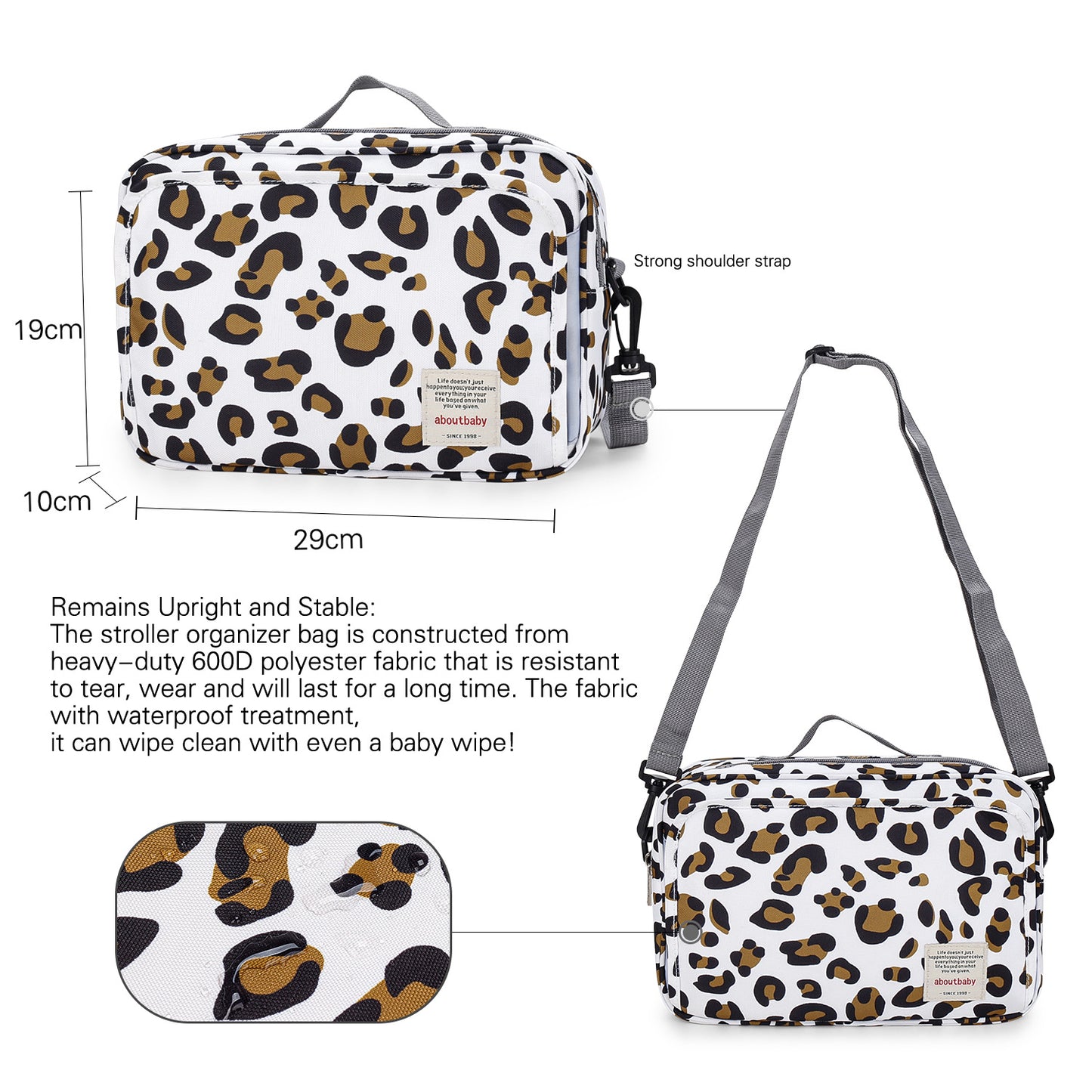 Printed Stroller Storage Pannier Diaper Mother Bags