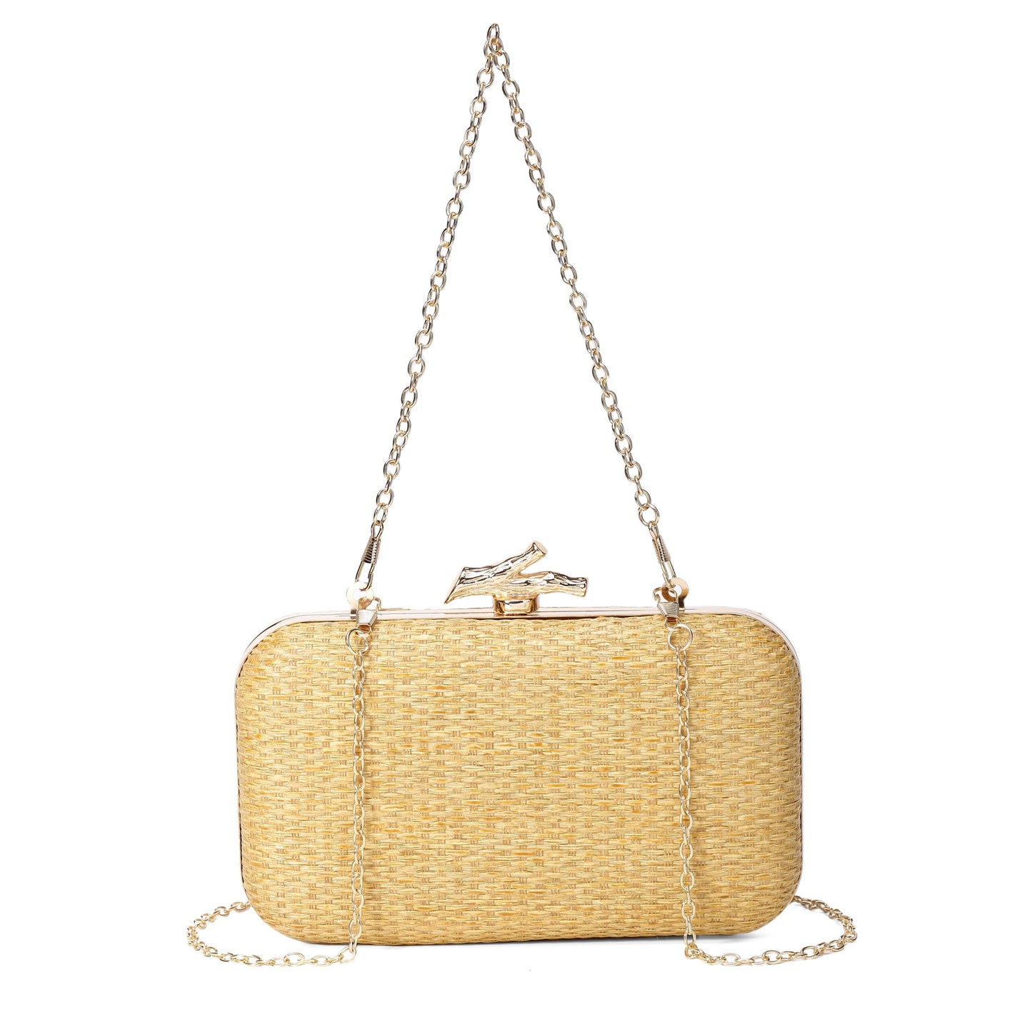 Women's Stylish Hand-woven Straw Clutch For Dinner Evening Bags