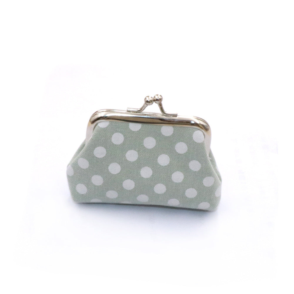 Children's Creative Dot Canvas Tourist Souvenir Coin Purses