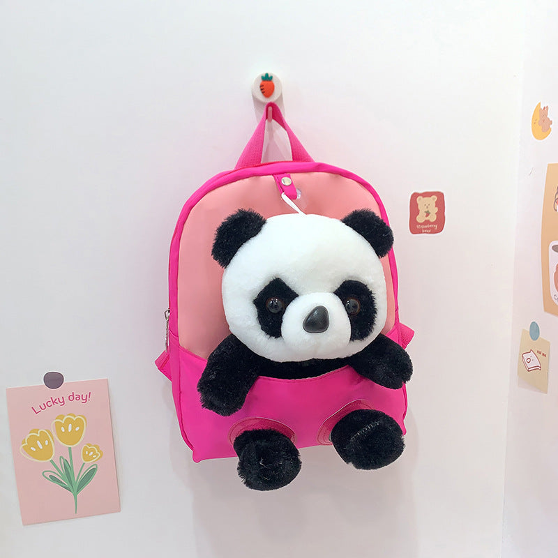 Sacs à dos légers pour enfants, poupée Panda mignonne de dessin animé