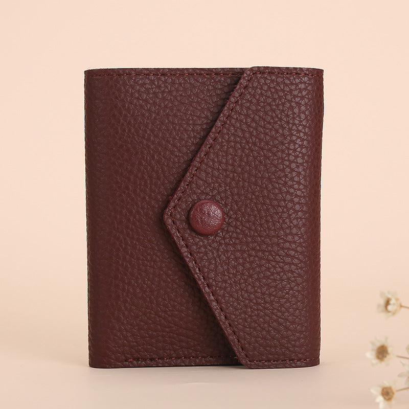 Women's Classic Simple Leather Small Three-in-one Ladies Wallets