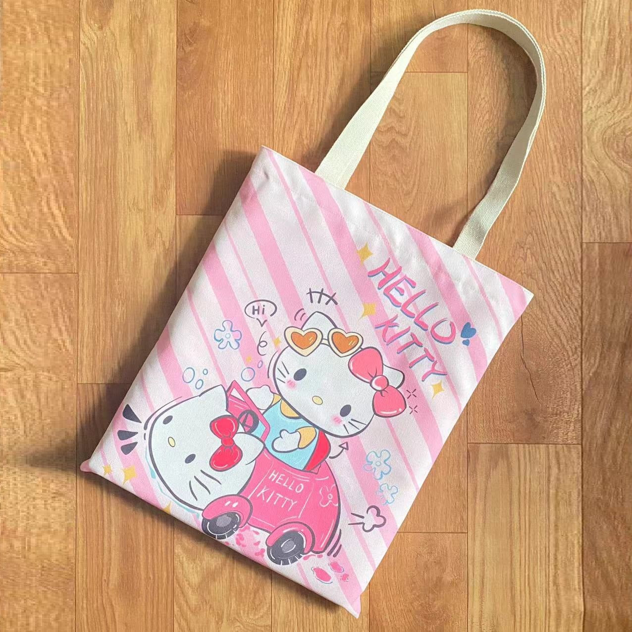 Canvas Printing Portable Lightweight Tuition Shopping Children's Shoulder Bags