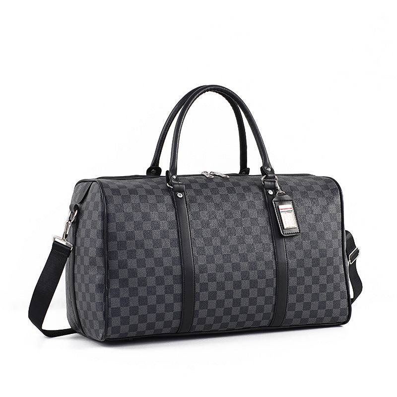 Large Capacity Plaid Hand-held Fashion Business Travel Bags