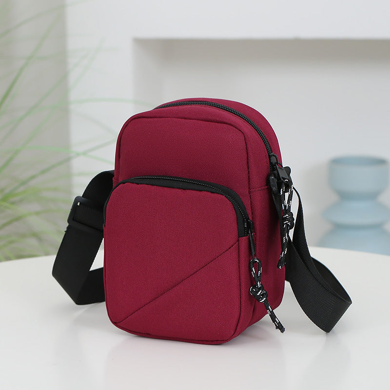 Women's Simple Solid Color Lightweight Mobile Portable Crossbody Bags