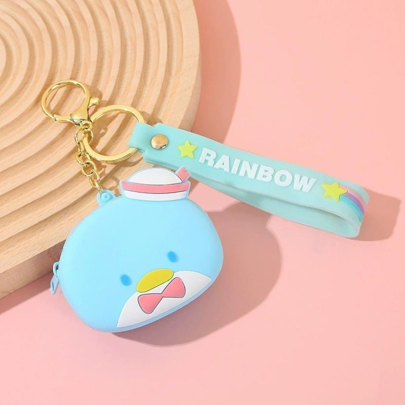 Pendentif chaîne en Gel de silice mélodie pour enfants, Mini porte-monnaie mignon pour enfants