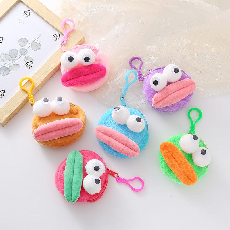 Creative Sausage Mouth Plush Doll Funny Coin Purses