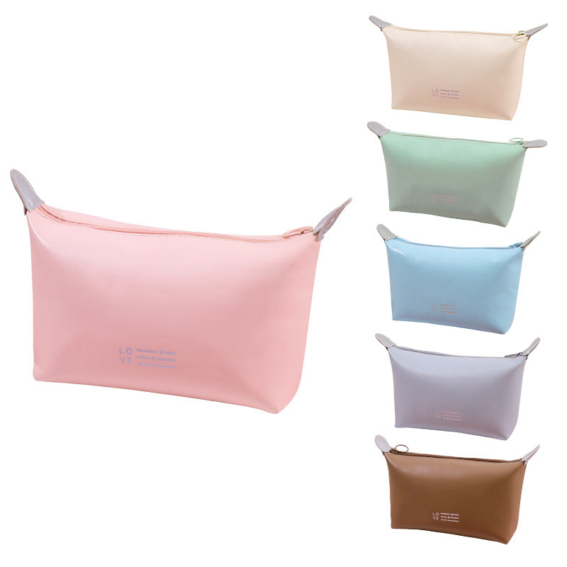 Simple Fashion Storage Solid Color Large Cosmetic Bags