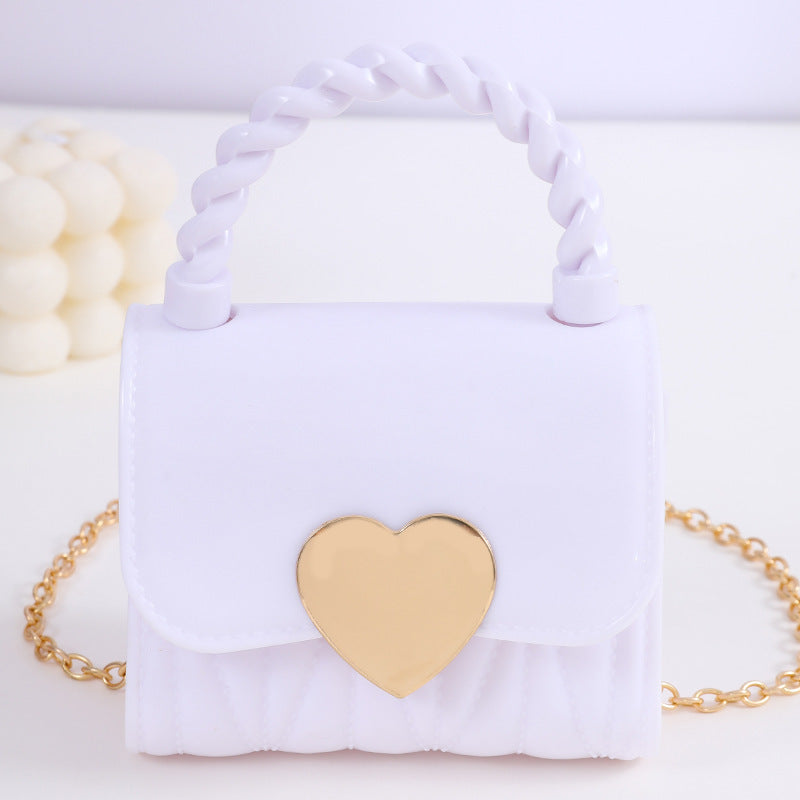 Children's Fashion Jelly Cute Little Chain Children's Shoulder Bags