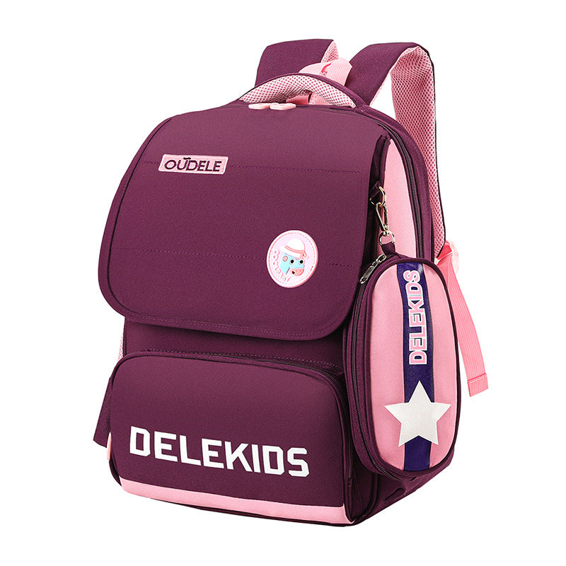 Lightweight Burden Alleviation Breathable Boys Spine Elementary School Students' Schoolbags