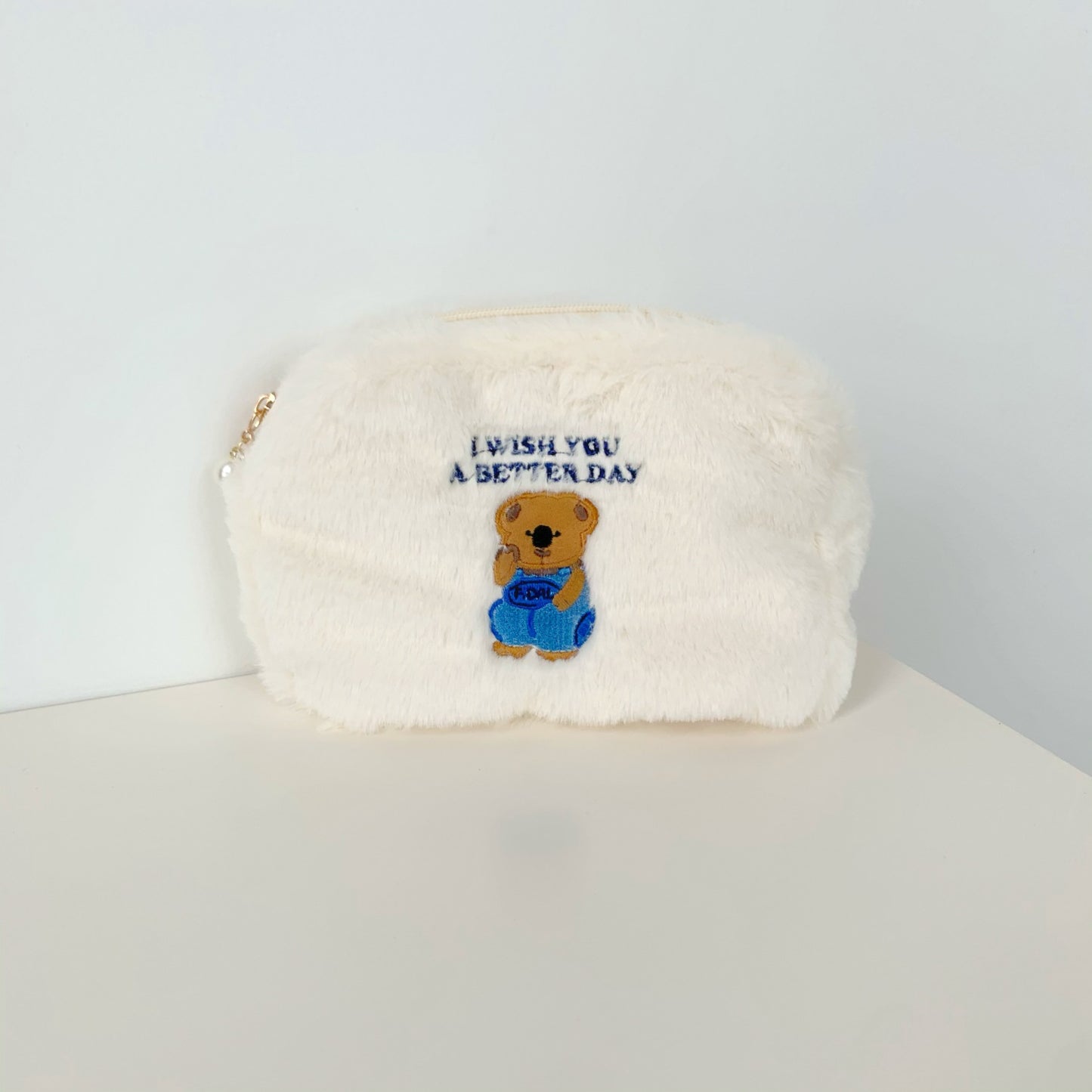 Sacs à cosmétiques de lavage de stockage portatifs d'ours mignon en peluche