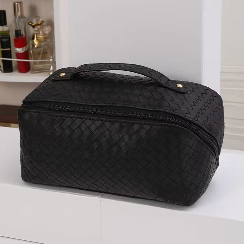 Women's Chessboard Grid Organ Pillow Wash Large Cosmetic Bags