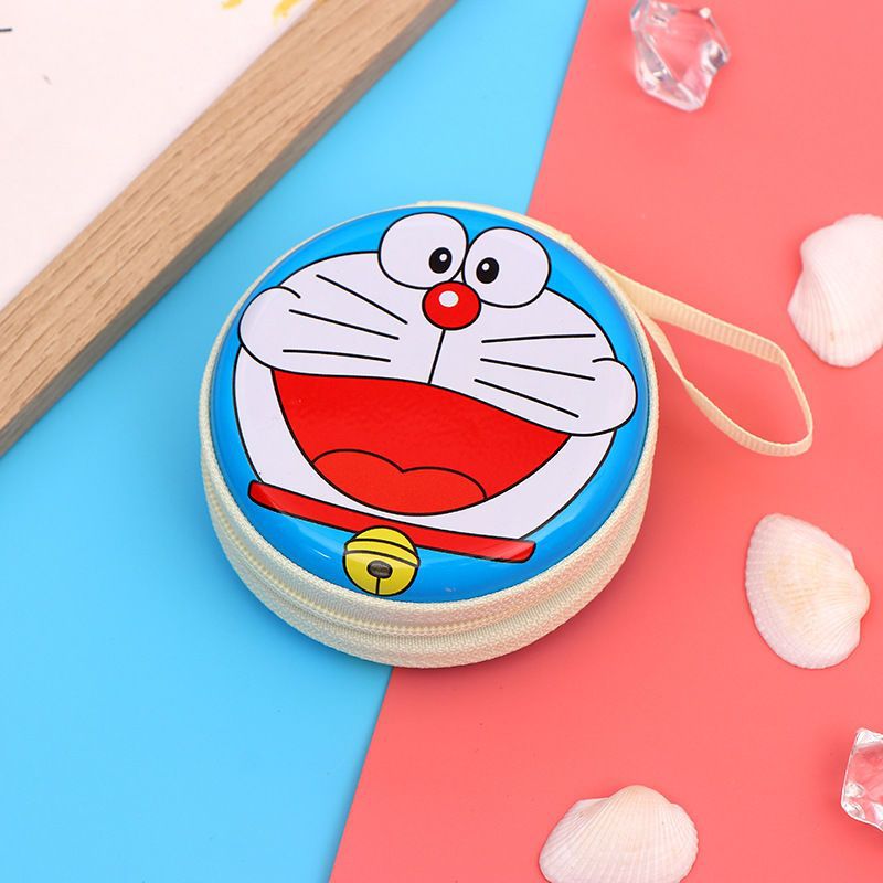 Mini Portable Cartoon Animation Tinplate Box Ladies Wallets