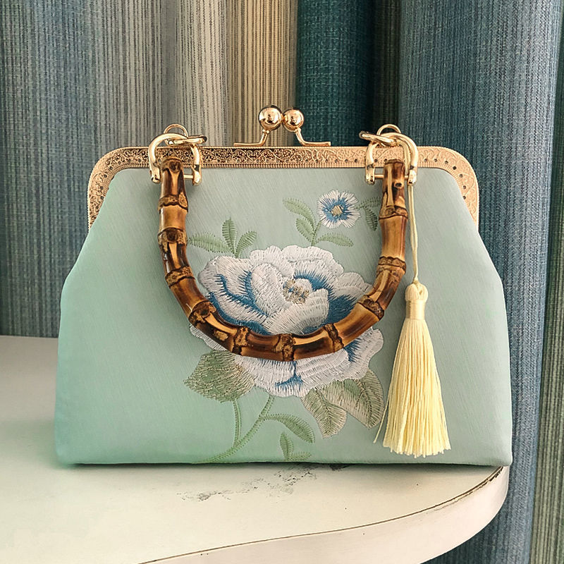 Antique Embroidery Fresh With Cheongsam Vintage Handbags