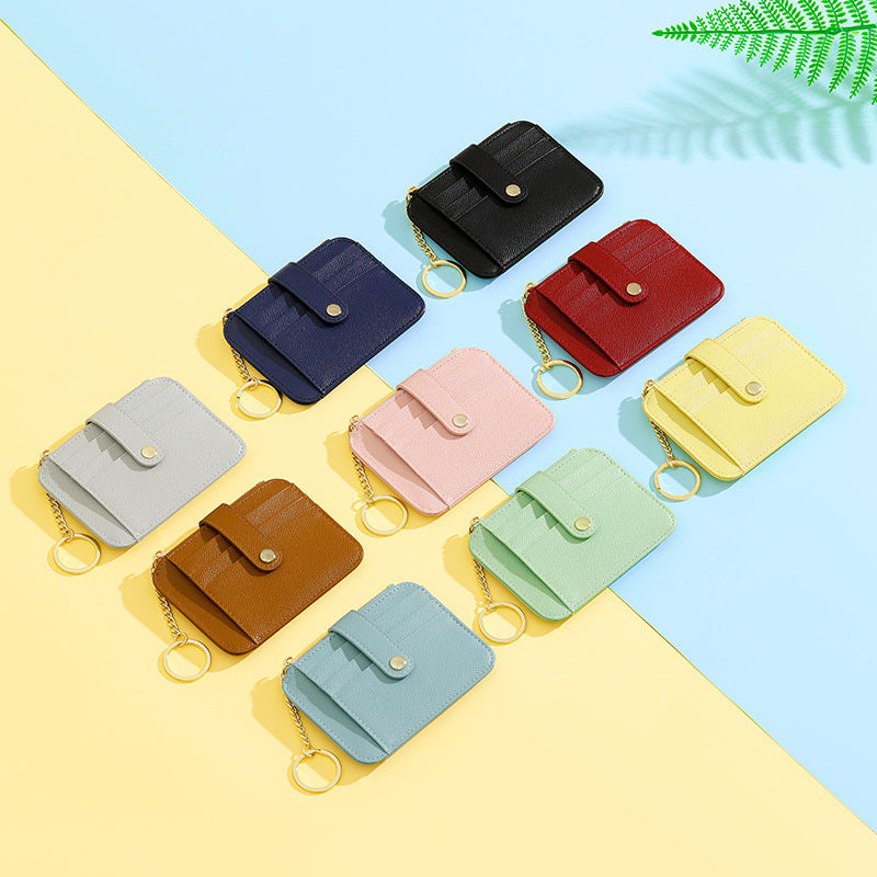 Women's Korean Style Cute Multiple Slots Minimalist Coin Purses