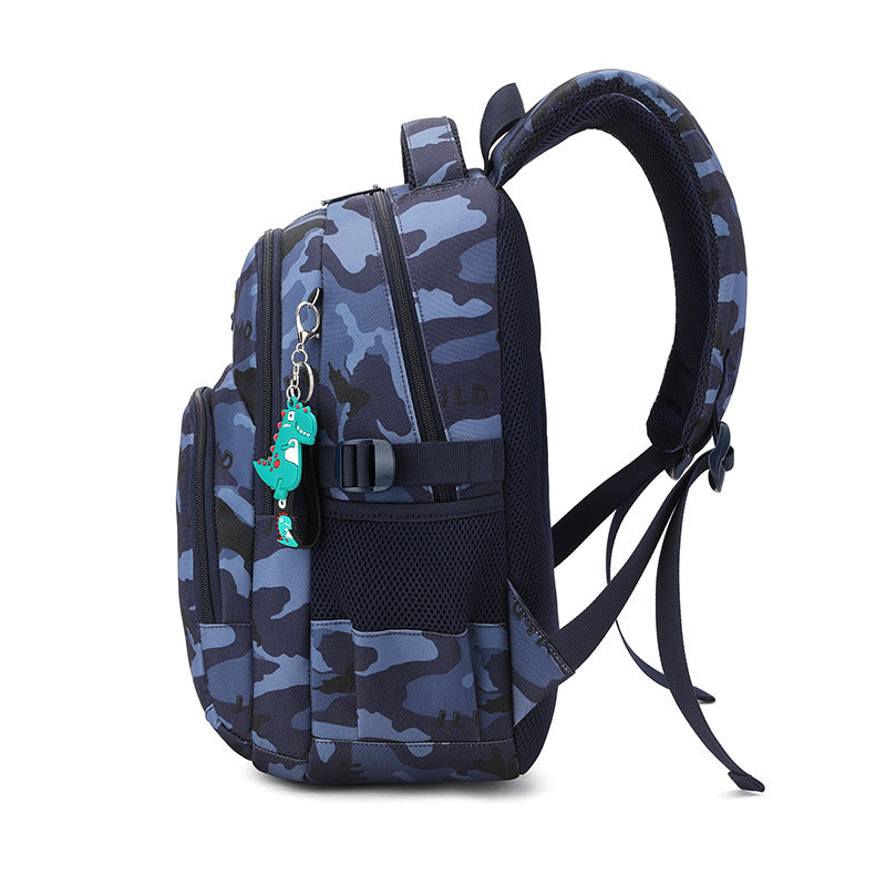 Primary Super Light Spine Protection Camouflage Elementary School Students' Schoolbags