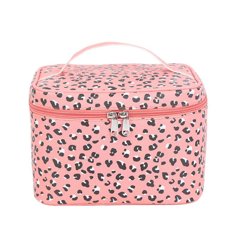 Large Capacity Leopard Print Good-looking Cosmetics Bags