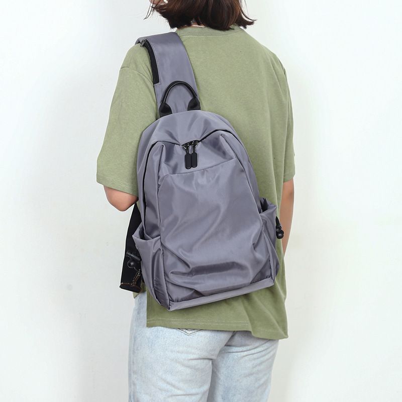 Men's Korean Fashion Waterproof Oxford Cloth Large Backpacks