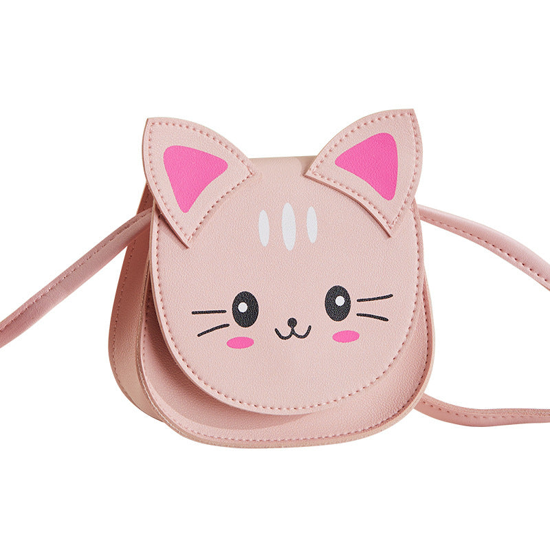 Dessin animé chat pour enfants mignon petit accessoire de mode sacs à bandoulière pour enfants