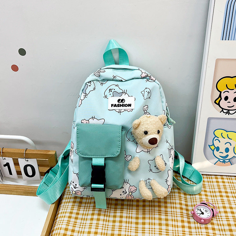 Poupée ours de Style coréen pour enfants, sacs à dos légers à la mode pour enfants