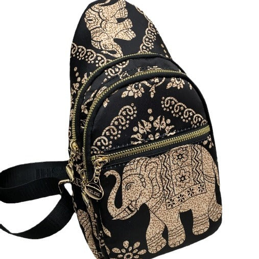 Women's Elephant Rabbit Print Leisure Play Shopping Waist Packs