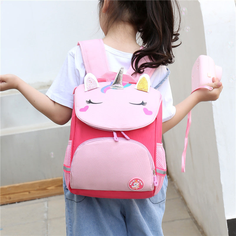 Children's Printed Cute Cartoon Boys Dinosaur Unicorn Elementary School Students' Schoolbags