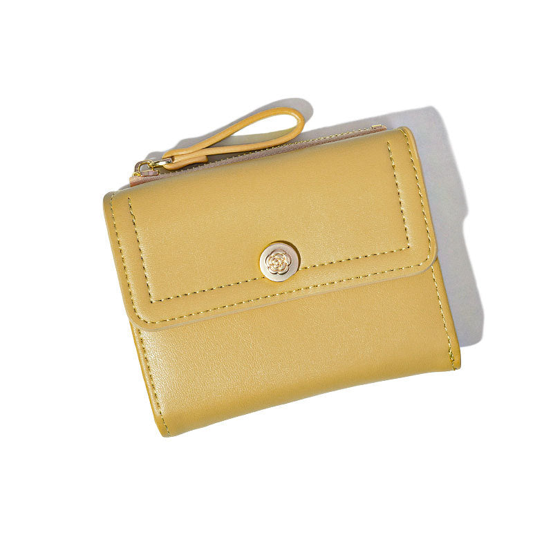 Women's Short Chic Folding Minimalist Credentials Purses