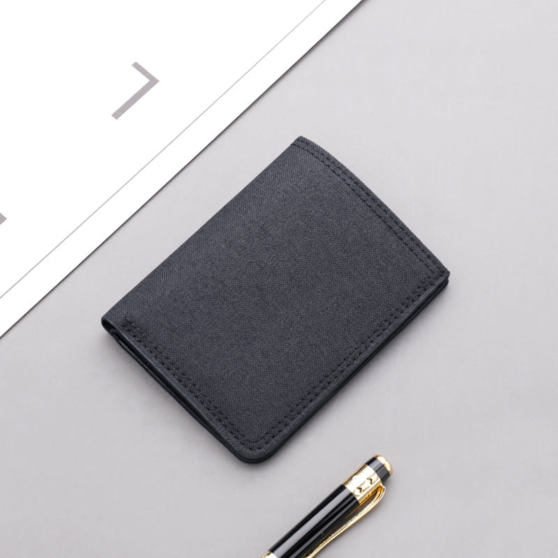 Men's Trendy Comfortable Canvas Vertical Short Men's Wallets