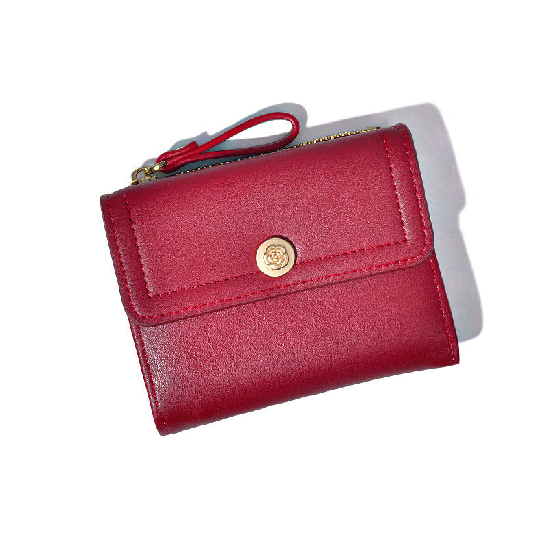 Women's Short Chic Folding Minimalist Credentials Purses