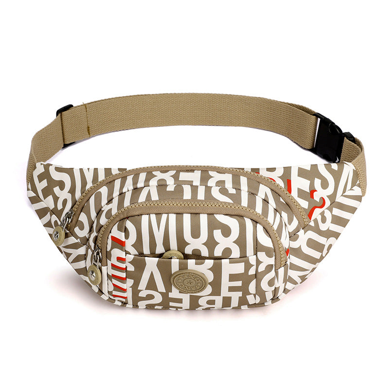 Women's Graceful Korean Fashion Printed Mobile Waist Packs