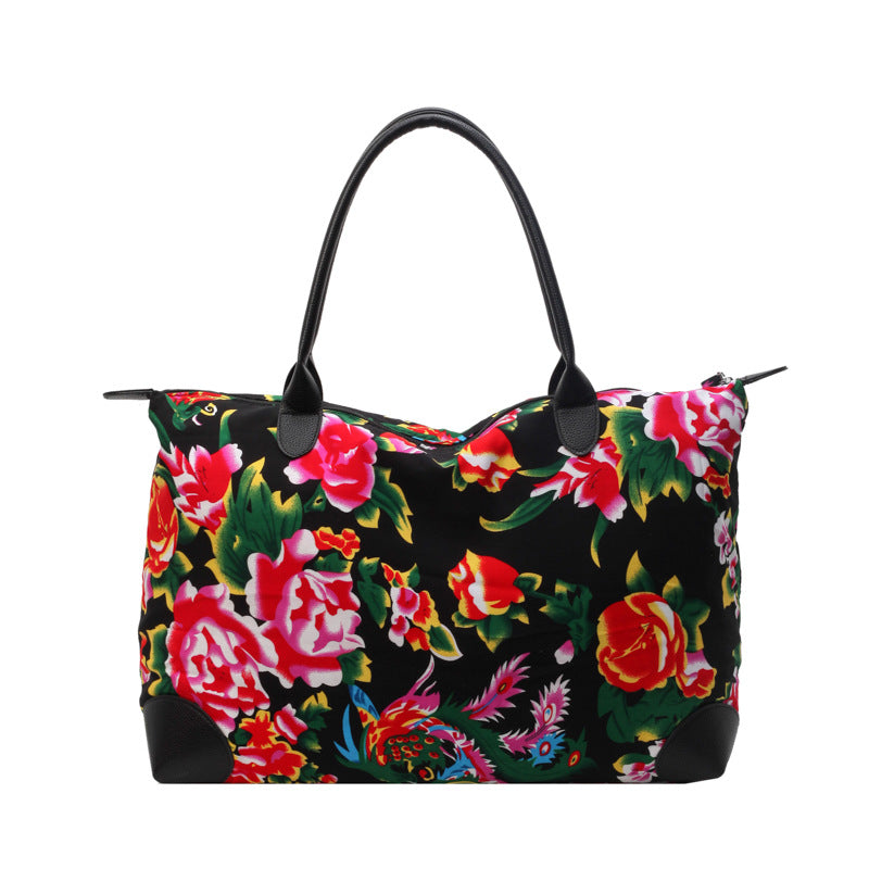 Women's & Men's & Northeast Big Flower Personalized Fashion Travel Bags