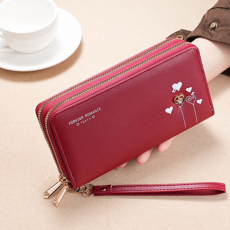 Women's Long Clutch Mobile Multifunctional Zipper Ladies Wallets