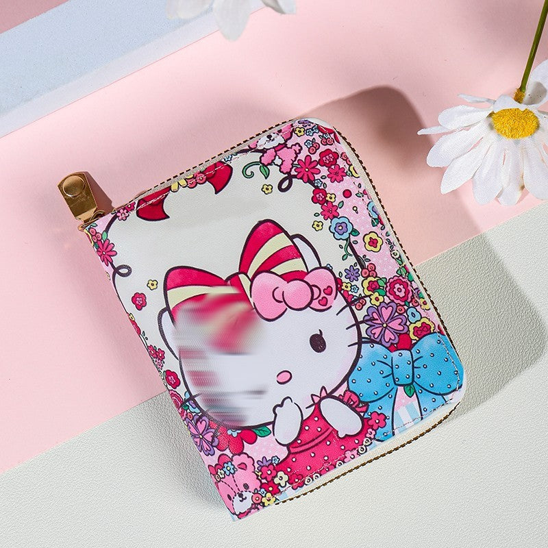 Women's Cartoon Cute Mini Zipper Portable Fashion Coin Purses