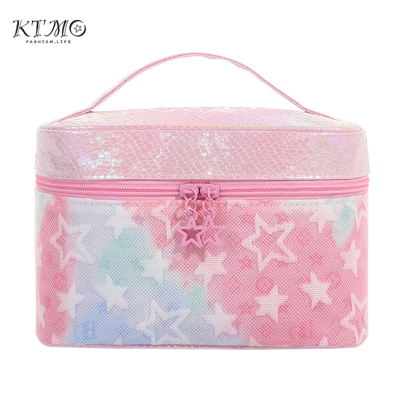 Storage Advanced Gradient Pink Five-pointed Star Bags