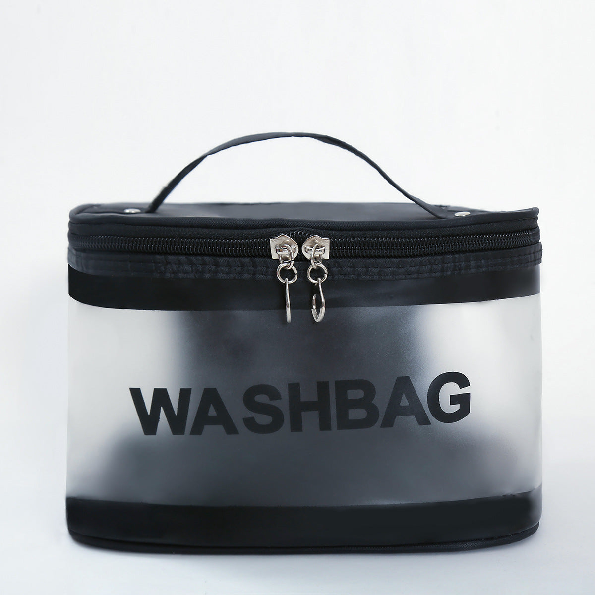 Trendy Cubic Transparent Frosted Storage Wash Cosmetic Bags